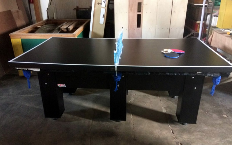 Mesa de Ping Pong com Pés Fixos em Ferro - Gamitos Bilhares