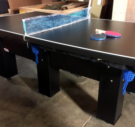 Tampo Azul Tênis De Mesa Ping-pong Para Cima Mesa Sinuca