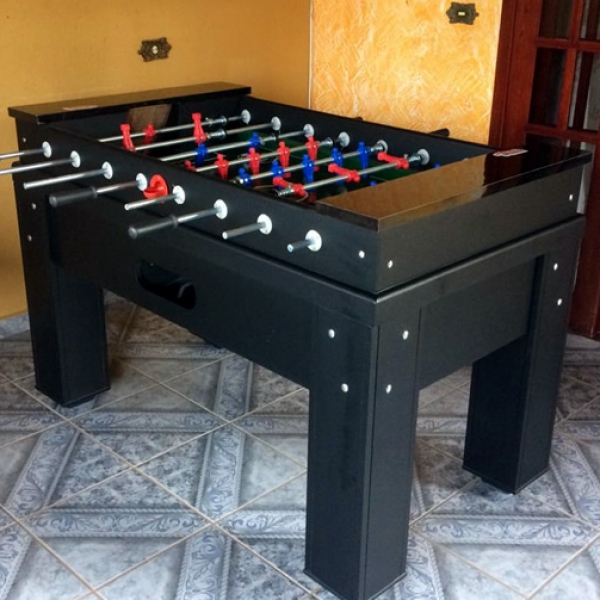 Mesa de Ping Pong com Pés Fixos em Ferro - Gamitos Bilhares